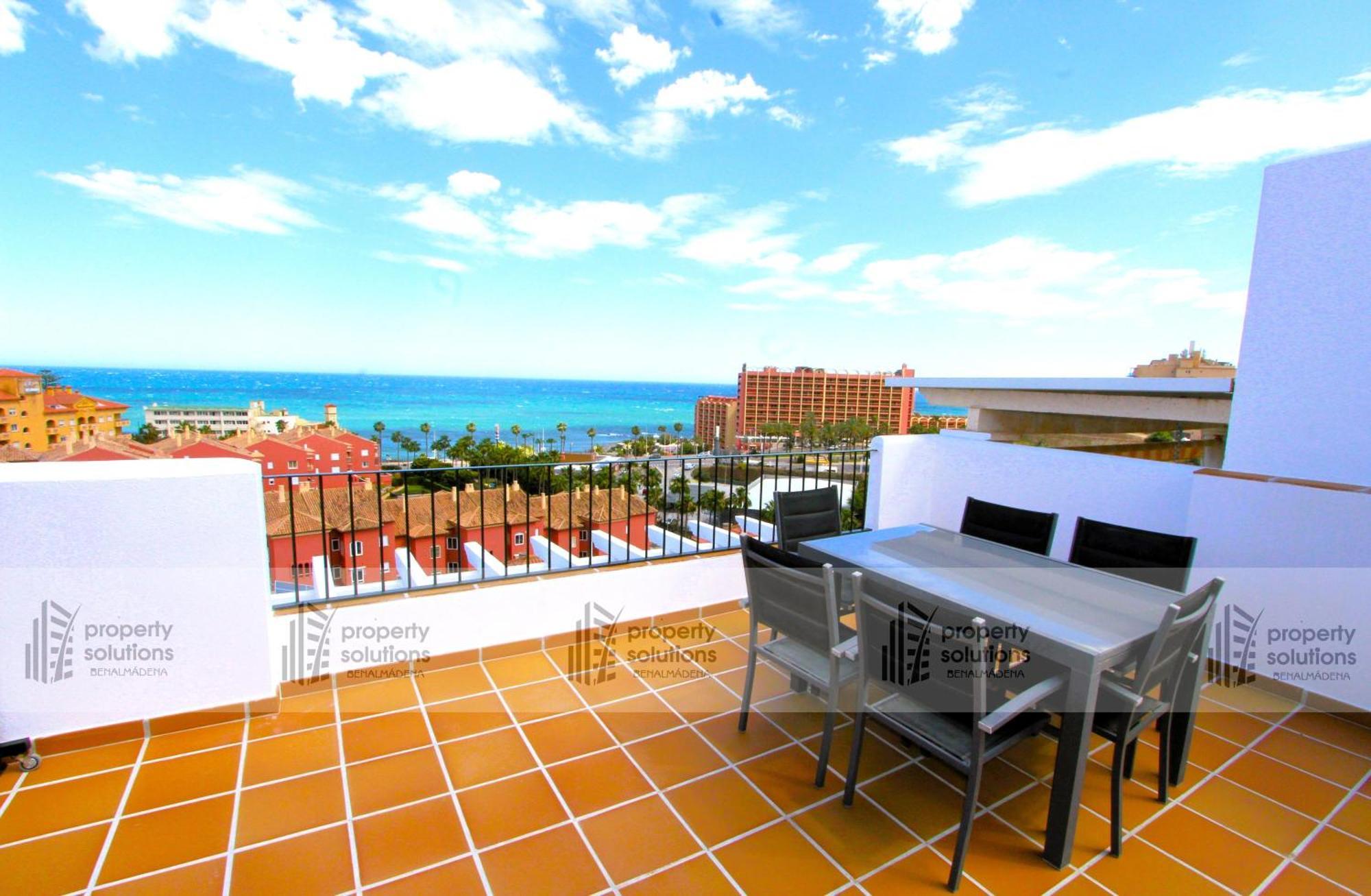 Ferienwohnung Lomas De Mena, 21 - Atico Con Vistas Al Mar - Piscina Y Barbacoa - Parking Gratis - Excelente Conexion Wifi Benalmádena Exterior foto