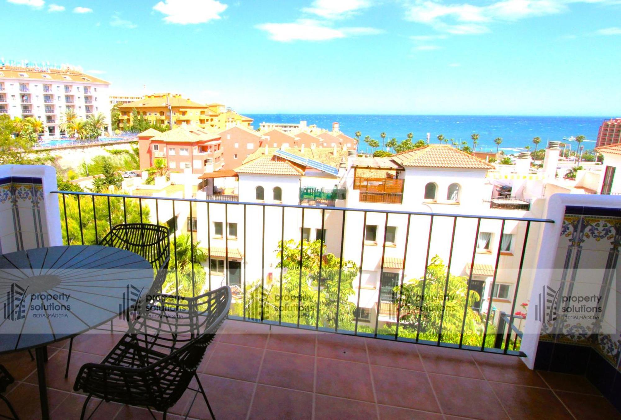 Ferienwohnung Lomas De Mena, 21 - Atico Con Vistas Al Mar - Piscina Y Barbacoa - Parking Gratis - Excelente Conexion Wifi Benalmádena Exterior foto
